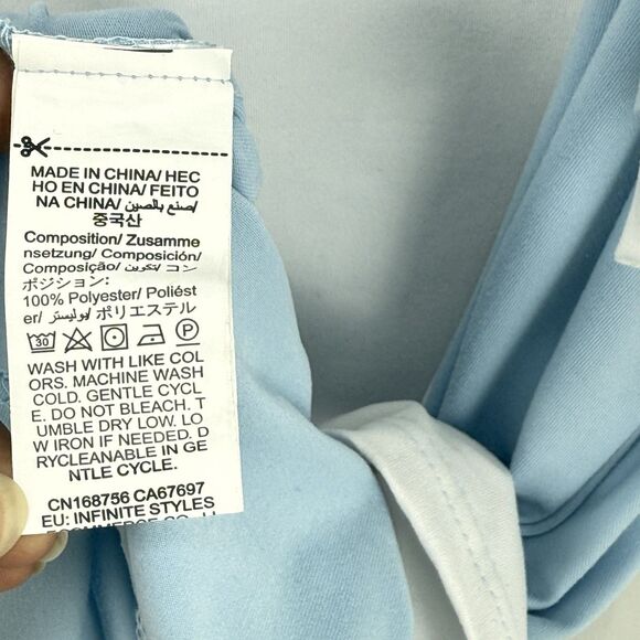 Men's Classic Regular-Fit Polo Shirt Men Blue Short Sleeve Shirt Size XXL - Picture 8 of 12